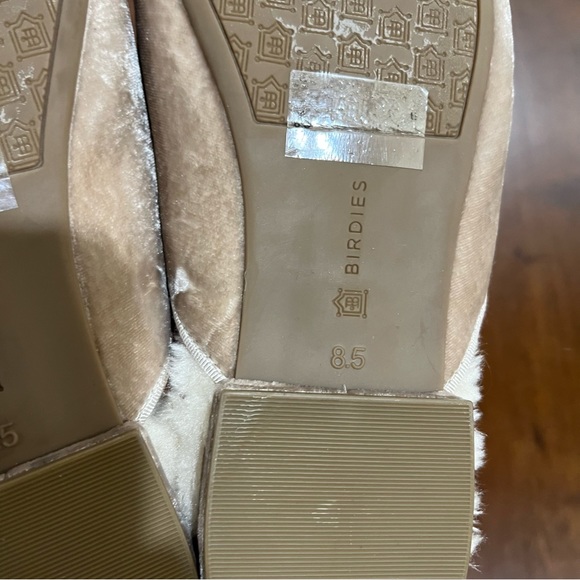 Birdies The Phoebe Cream Faux Fur Slip On Slide Mule Size 8.5 - Picture 10 of 11